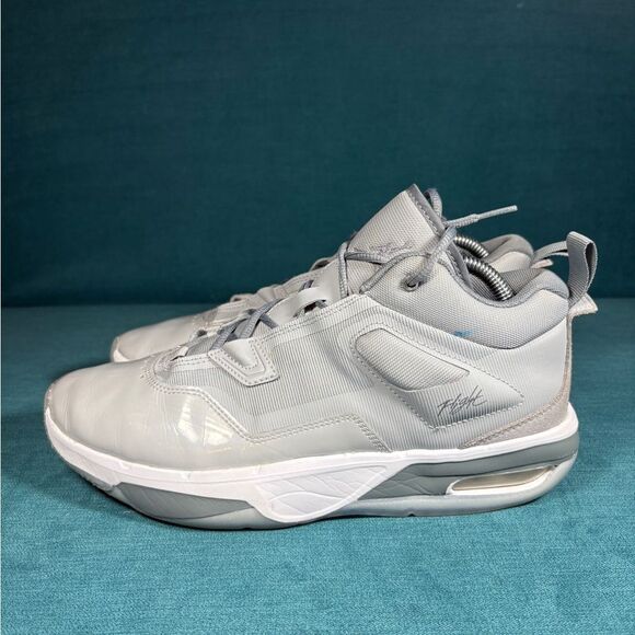 Nike Air Jordan Stay Loyal 3 Shoes Wolf Gray White  Men\'s Size 9.5